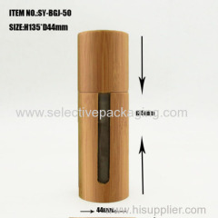 50ml bamboo glass cosmetic lotion container