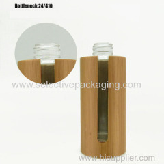 50ml bamboo glass cosmetic lotion container