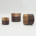 20g brown coating bamboo plastic cosmetic cream container