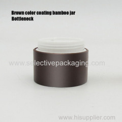 100ml bamboo cream jar coating process surface