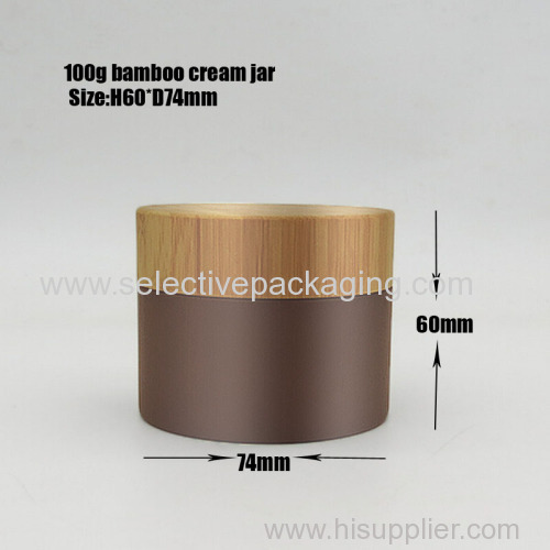 100ml bamboo cream jar coating process surface