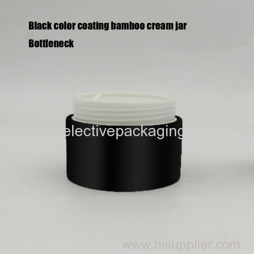 50g black coating color bamboo cream jar