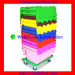 4 Wheels Heavy Duty Plastic Dolly Moving Plastic Pallet Dolly Cart