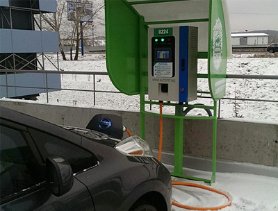 CHAdeMO fast charger installed in Ukraine