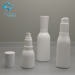 100ml high quality opal glass lotion bottle bamboo lid