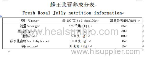 Water Soluble Royal jelly Powder enzyme treated 100% nutrition