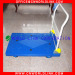 Steel pallet cart with four wheel platform hand tools trolley