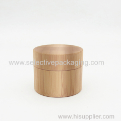 50g luxury bamboo glass face cream jar cosmetic container