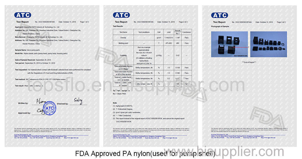 TOPSFLO Mini Pump Food Grade FDA Certificated