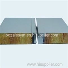 Fireproof rock wool insulated wall and roof sandwich panels or sandwich boards for house