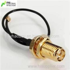 RP SMA Female to IPEX Pigtail Cable 10cm Length