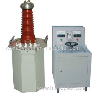 Power frequency high voltage test device