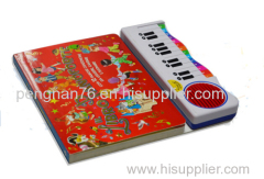 Piano keyboard cartoon book sound module