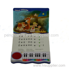 Piano keyboard cartoon book sound module