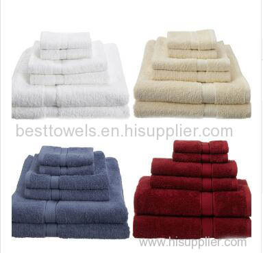 luxury hotel bathroom eco-friendly Egyptian cotton towel set