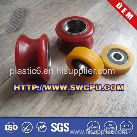 Custom plastic U groove bearing pulley for curtain