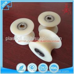 Custom plastic U groove bearing pulley for curtain