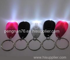 Promotional customized LED light keychain with logo printed