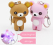 Promotional customized LED light animal keychain