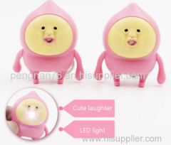 Promotional customized LED light animal keychain