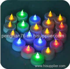 Flameless electronic colorful LED flash candles