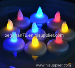 Flameless electronic colorful LED flash candles