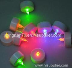 Flameless electronic colorful LED flash candles