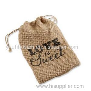 Wholesale Drawstring Burlap Gift Bags Small Jute Hessian Pouches Eco-friendly Food Grade