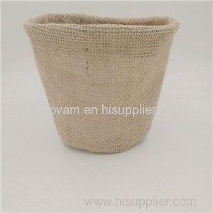 Eco-friendly Natural Jute Fabric For Burlap Flower Pots Cover Manufacturer