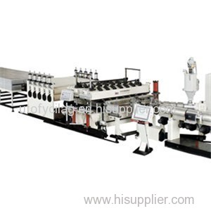 PC PP PE Plastic Hollow Cross Section Plate Extrusion Line
