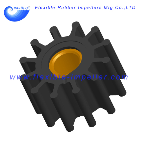 Water Pump Flexible Rubber Impeller Replace Jabsco Impeller 4568-0001 & Johnson 09-801B