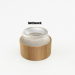 5g bamboo glass cream jar