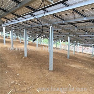 Ground Piling Solar PV Mounting System