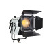 Electric focusing system with V mount battery 200w Led light For TV Studio/Led Fresnel Studio Spotlight