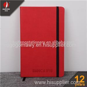 Pu Leather Hard Cover Elastic Notebook