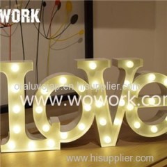 Decor Joined Name Or Words Letter Light