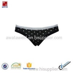 Sexy Black Ladies Panties Cotton Spandex Panties With Lace Girls Tight Female Underwear Panties