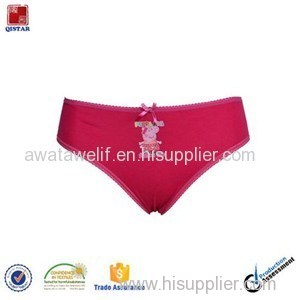 Comfortable Women Cotton Panties Pink Color Underwear Ladies Ligerie