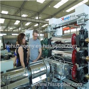 PE PP Single Layer Sheet Board Three Calender Extrusion Production Machine Line