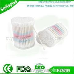 Length Gift Paper Stick Cotton Swabs In Small Heart PP Box