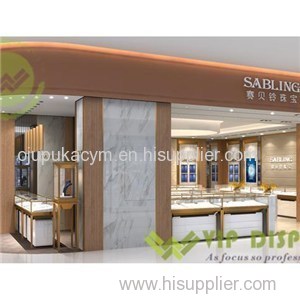 Luxury Stainless Steel Jewellery Display Showcase Supply To The Retail Shop Of Famous Brand In The World