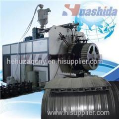 HDPE Steel Reinforced Composite Spiral And Rewinding Pipe Production Making Line