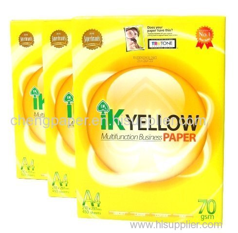 ik yellow A4 copy paper $0. 50 USD per ream