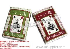 XF Four52 Plastic Playing Cards Marked With Invisible Ink For Poker Scanners Or Lenses Or Cameras