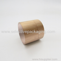 150g bamboo PP plastic cosmetic jar for cream