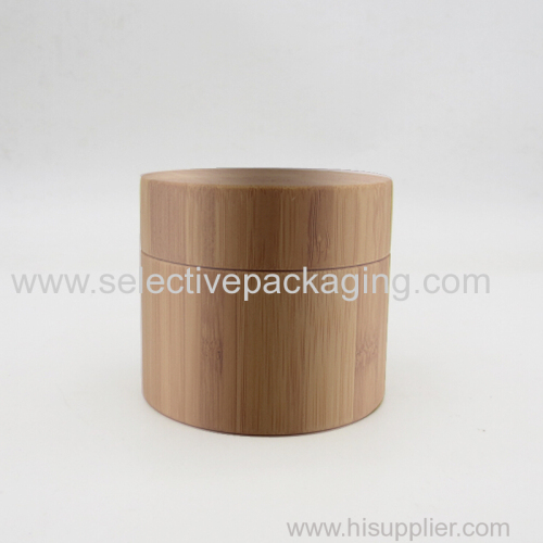 150g bamboo PP plastic cosmetic jar for cream