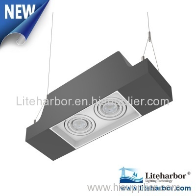 Liteharbor Pendent Mount Twin GU10 LED Multiple Downlight