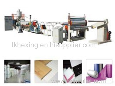Epe foam sheet extrusion production line Epe foam sheet extruder