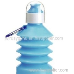 BPA And Latex Free Portable Food Grade Safety Reusable PC PP Foldable Water Bottle With Filter