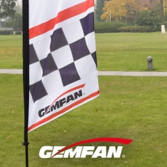 Gemfan strong polyester fabric printed Racing Air FPV Flag 340cm